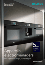 Électroménagers SIEMENS & STUDIOLINE. Téléchargez le catalogue pour revendeurs et professionnels du monde de la cuisine